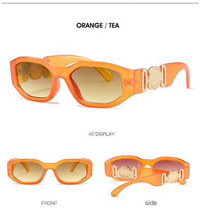 New Irregular Frame For Women Mem Fashion Sunglasses Luxury Black Pink Retro Glasses