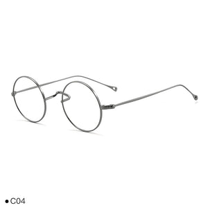 Japanese Handmade Eyeglasses John Lennon Classic Small Round Titanium Glasses Ultra-light Frame Men Retro Women Myopia Gafas