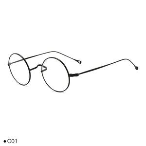 Japanese Handmade Eyeglasses John Lennon Classic Small Round Titanium Glasses Ultra-light Frame Men Retro Women Myopia Gafas