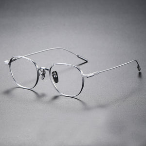 Japanese Handmade John Lennon Square Pure Titanium Glasses Frame Men Prescription Eyeglasses Women Vintage Myopia Optical