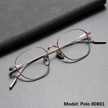 Load image into Gallery viewer, Japanese Handmade John Lennon Square Pure Titanium Glasses Frame Men Prescription Eyeglasses Women Vintage Myopia Optical