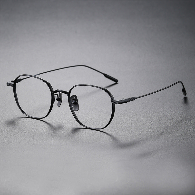 Japanese Handmade John Lennon Square Pure Titanium Glasses Frame Men Prescription Eyeglasses Women Vintage Myopia Optical