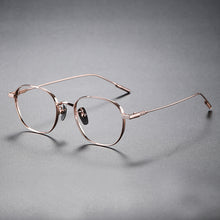 Load image into Gallery viewer, Japanese Handmade John Lennon Square Pure Titanium Glasses Frame Men Prescription Eyeglasses Women Vintage Myopia Optical
