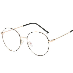 Japanese Optical Glasses Frame Flat Mirror Female Metal Round Glasses Art Retro Computer Glasses Eyeglasses Frames eyewear