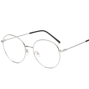 Japanese Optical Glasses Frame Flat Mirror Female Metal Round Glasses Art Retro Computer Glasses Eyeglasses Frames eyewear