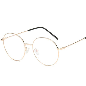 Japanese Optical Glasses Frame Flat Mirror Female Metal Round Glasses Art Retro Computer Glasses Eyeglasses Frames eyewear