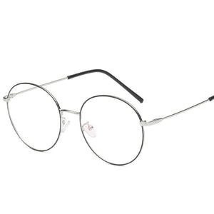 Japanese Optical Glasses Frame Flat Mirror Female Metal Round Glasses Art Retro Computer Glasses Eyeglasses Frames eyewear
