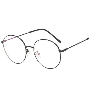 Japanese Optical Glasses Frame Flat Mirror Female Metal Round Glasses Art Retro Computer Glasses Eyeglasses Frames eyewear