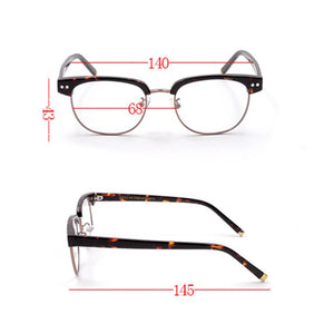 Johnny Depp Eyeglasses Men Optical Glasses Frames Acetate Retro Style Half Frame Glasses Women