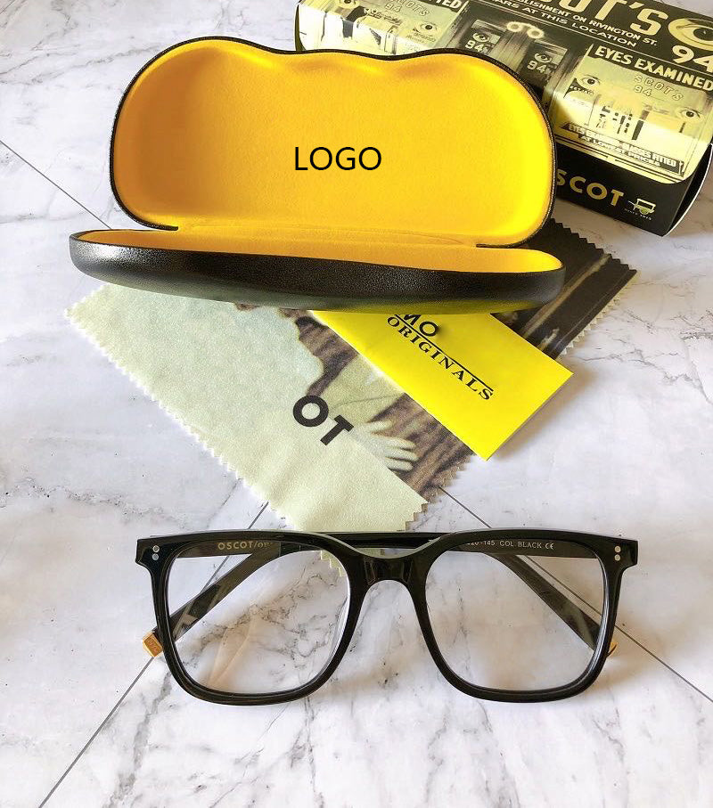 Johnny Depp Eyeglasses Men Women Computer Goggles Big Square Optical Glasses Frame Acetate Vintage  With Box