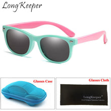 Load image into Gallery viewer, Kids Polarized Sunglasses Sun Glasses for Children Boys Girls Eyewares TR90 Coating Lens UV 400 Protection With Case