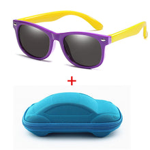 Load image into Gallery viewer, Kids Polarized Sunglasses Sun Glasses for Children Boys Girls Eyewares TR90 Coating Lens UV 400 Protection With Case