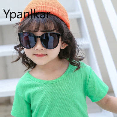 Kids Sunglasses for Boys Girls Retro Square Sports Children Sun Glasses Black Vintage Shade Baby Eyewares