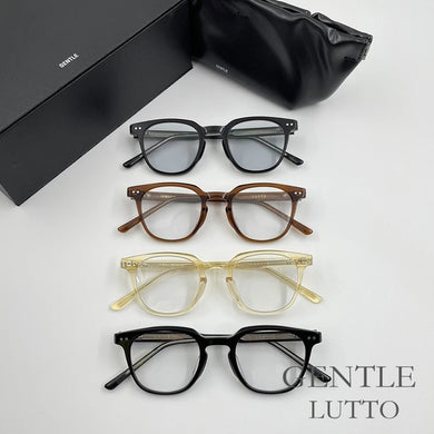 Korean Brand  GM GENTLE Oval Myopia Glasses Prescription Frame MONSTER LUTTO Women Men Eyewear With Case