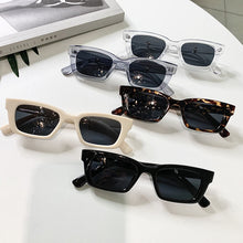 Load image into Gallery viewer, Korean Style Metal Hinge Sunglasses Ladies Small Rectangle Sunglasses Blackout Leopard Print Hip-hop Sunglasses