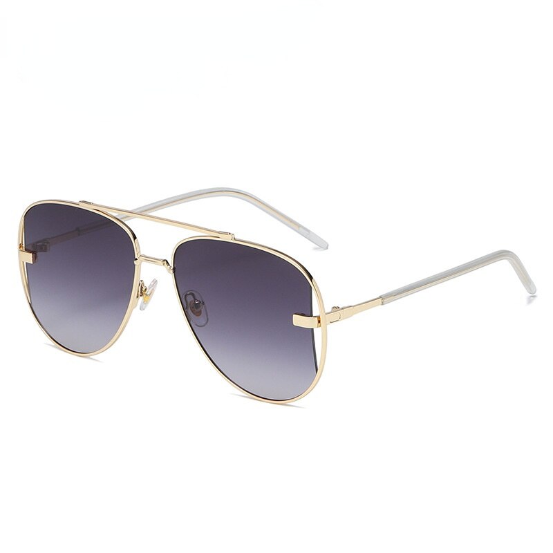 Korean style big frame round face sunglasses female UV protection sunscreen sunglasses male toad mirror