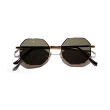 Load image into Gallery viewer, Ladies Retro Classic Small polygon Sunglasses Pink shades for Men women  Vintage Round Green Mirrors Sun Glasses UV400