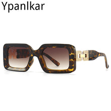 Load image into Gallery viewer, Ladies Square Sunglasses  Brand Metal Chain Trendy Women Classic Sunglasses Travel Decorative Glasses Men