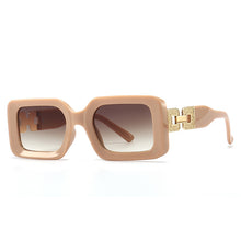 Load image into Gallery viewer, Ladies Square Sunglasses  Brand Metal Chain Trendy Women Classic Sunglasses Travel Decorative Glasses Men