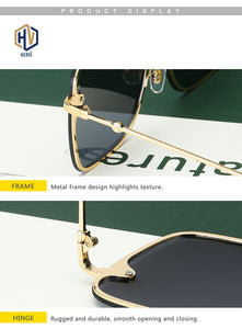 Lady Oversize Rimless Square Bee Sunglasses Women Men Small Bee Glasses Gradient Sun Glasses Female UV400
