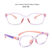 Load image into Gallery viewer, Light Flexible Colorful TR90 Optical Frames Anti Blue Light Kids Vision Glasses Boys Girls Silicon Spectacles Soft Eyewears