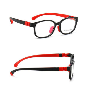 Light Flexible Colorful TR90 Optical Frames Anti Blue Light Kids Vision Glasses Boys Girls Silicon Spectacles Soft Eyewears