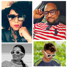 Load image into Gallery viewer, Brand Designer Square Oversized Sunglasses Men Women 2023 Thick Frame Glasses Mens UV400 Male Celebrity