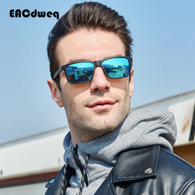 Men Classic Sunglasses Male Square Driving Sun Glasses Vintage Coating Mirror Sunglass UV400 Shades oculos de sol