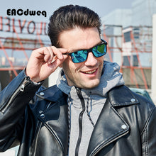 Carica l'immagine nel visualizzatore di Gallery, Occhiali da sole classici da uomo Occhiali da sole da guida quadrati maschili Occhiali da sole a specchio con rivestimento vintage UV400 Tonalità oculos de sol 