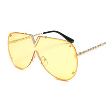 Load image into Gallery viewer, Oversized Sunglasses Men Women Brand Designer Sun Glasses For Female Male Metal Rimless Gradient Oculos De Sol