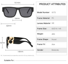 Load image into Gallery viewer, Square Rectangle For Women Men Sunglasses Brand Designer Personality Frame Retro Black Pink Glas