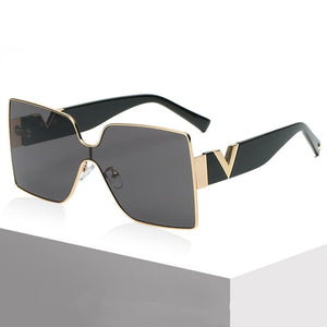 Square Rectangle For Women Men Sunglasses Brand Designer Personality Frame Retro Black Pink Glas UV400