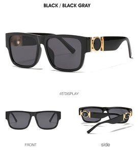Square Rectangle For Women Men Sunglasses Brand Designer Personality Frame Retro Black Pink Glas