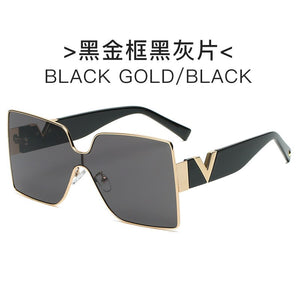 Square Rectangle For Women Men Sunglasses Brand Designer Personality Frame Retro Black Pink Glas UV400