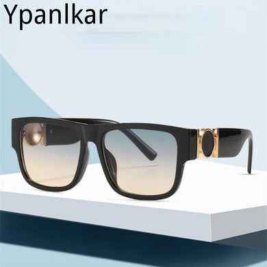 Square Rectangle For Women Men Sunglasses Brand Designer Personality Frame Retro Black Pink Glas