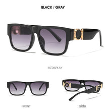 Load image into Gallery viewer, Square Rectangle For Women Men Sunglasses Brand Designer Personality Frame Retro Black Pink Glas