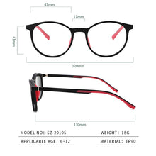 Load image into Gallery viewer, Magnetic Clip-on Children Glasses Frame TR90 Silicone Glasses Flexible Protective Kids Glasses Diopter Eyeglasses blue light