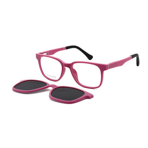 Magnetic Square Glasses Clip-on Flexible Protective Children Sunglasses Men Frame Myopia Glasses Female Eyeglasses Frames