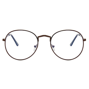 Man Woman Retro Decorate Large Round Glasses Transparent Metal Eyeglass Frame Black Silver Gold Spectacles Eyeglasses