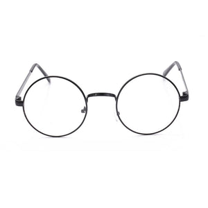 Man Woman Retro Decorate Large Round Glasses Transparent Metal Eyeglass Frame Black Silver Gold Spectacles Eyeglasses