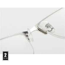 Load image into Gallery viewer, Men Anti Blue Light Business Reading Glasses Metal Half Frame Anti Glare/Eye Strain/UV Presbyopic Eyeglasses Optical Glasses