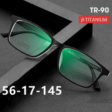 Load image into Gallery viewer, Men Business Pure Titanium Glasses Frame TR90 Ultra Light Full Frame Square Myopia Optical Prescription Glasses Frame   8869