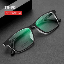 Load image into Gallery viewer, Men Business Pure Titanium Glasses Frame TR90 Ultra Light Full Frame Square Myopia Optical Prescription Glasses Frame   8869