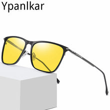 Load image into Gallery viewer, Men Polarized Sunglasses Metal Square Sun Glasses Women Rays Brand Designer Spring Legs Night Vision Goggles