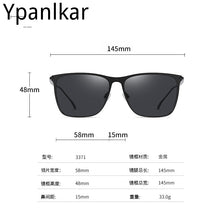 Load image into Gallery viewer, Men Polarized Sunglasses Metal Square Sun Glasses Women Rays Brand Designer Spring Legs Night Vision Goggles