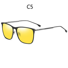 Load image into Gallery viewer, Men Polarized Sunglasses Metal Square Sun Glasses Women Rays Brand Designer Spring Legs Night Vision Goggles