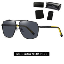 Load image into Gallery viewer, Men Sunglasses Polarized Oversize Eyeglasses Male Square Driving Shades UV Protection With Accessories