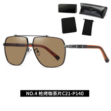 Load image into Gallery viewer, Men Sunglasses Polarized Oversize Eyeglasses Male Square Driving Shades UV Protection With Accessories