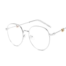 Load image into Gallery viewer, Men and Women Round Metal Glasses Cute Panda Anti-blue Light Glasses Cartoon Animal Art Personality Glasses