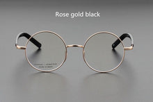 Load image into Gallery viewer, Men&#39;s Eyeglasses Frames Retro Round Computer Glasses For Men Women Japanese Handmade Titanium Prescription Gafas